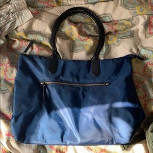 Blue tote bag